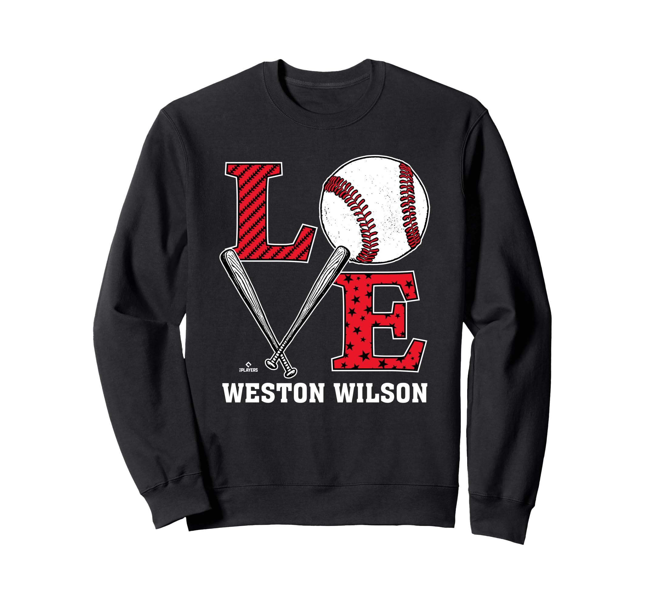 Distressed Baseball Love Weston Sweatshirt - Casual Everyday Wear Unisex - T-Shirt, Sweatshirt, Hoodie