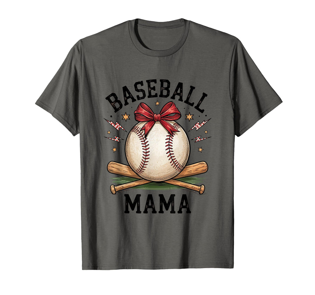Baseball Mama Game Day Sports Mom T-Shirt - Graphic Print Men Women - T-Shirt, Sweatshirt, Hoodie