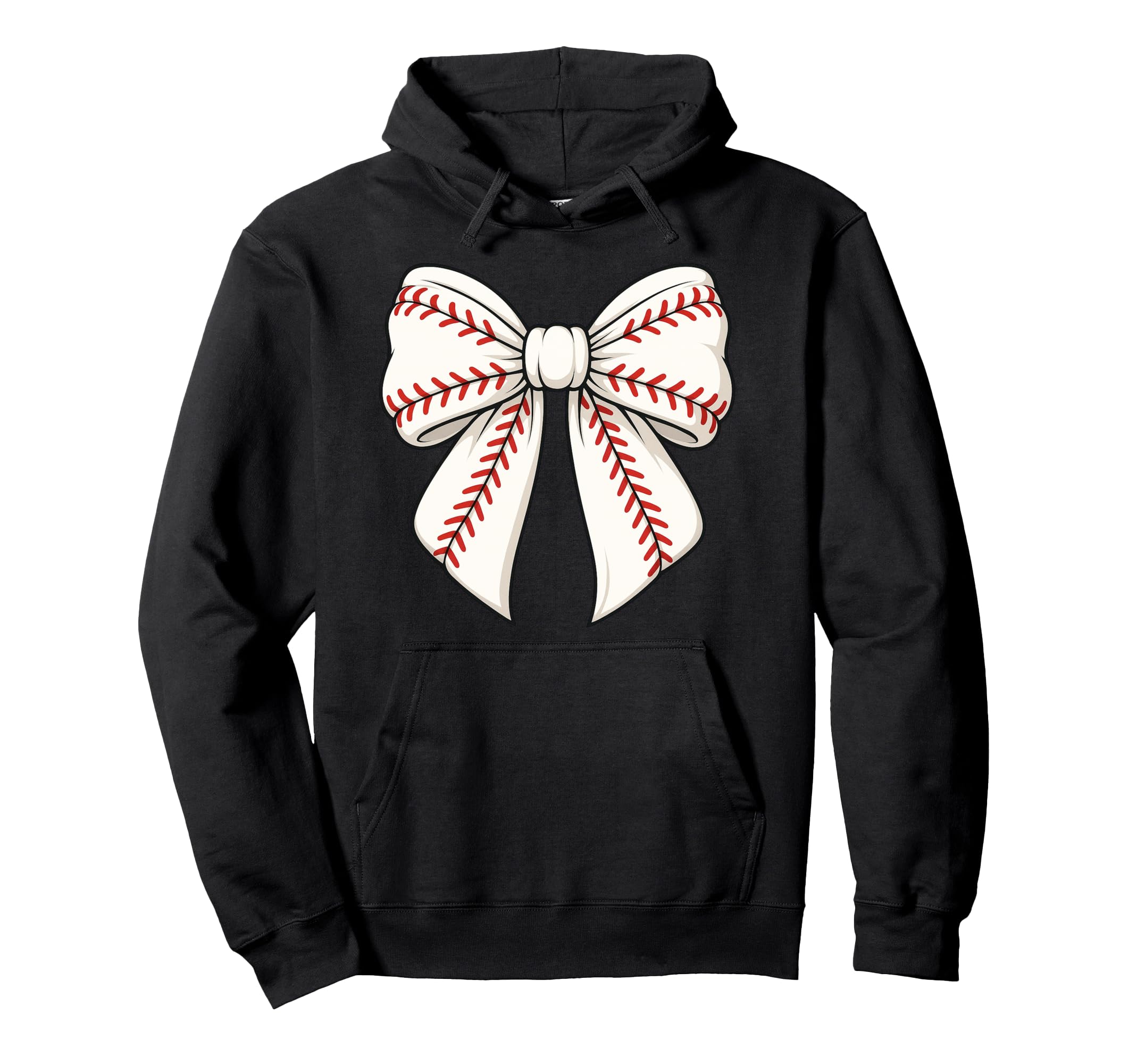 Coquette Bow Baseball Game Day Cheer Mom Hoodie - Aesthetic Graphic Unisex - T-Shirt, Sweatshirt, Hoodie