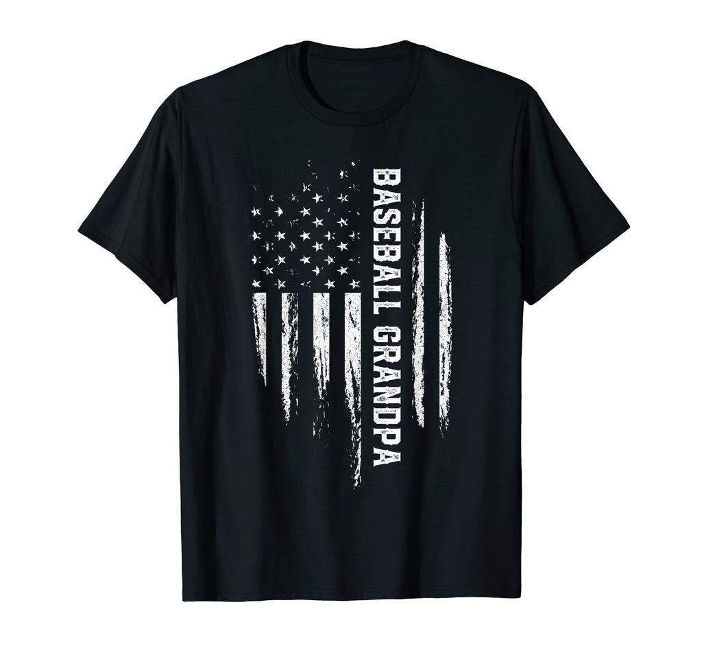 Baseball Grandpa American Flag T-Shirt - Aesthetic Graphic for Adults - T-Shirt, Sweatshirt, Hoodie