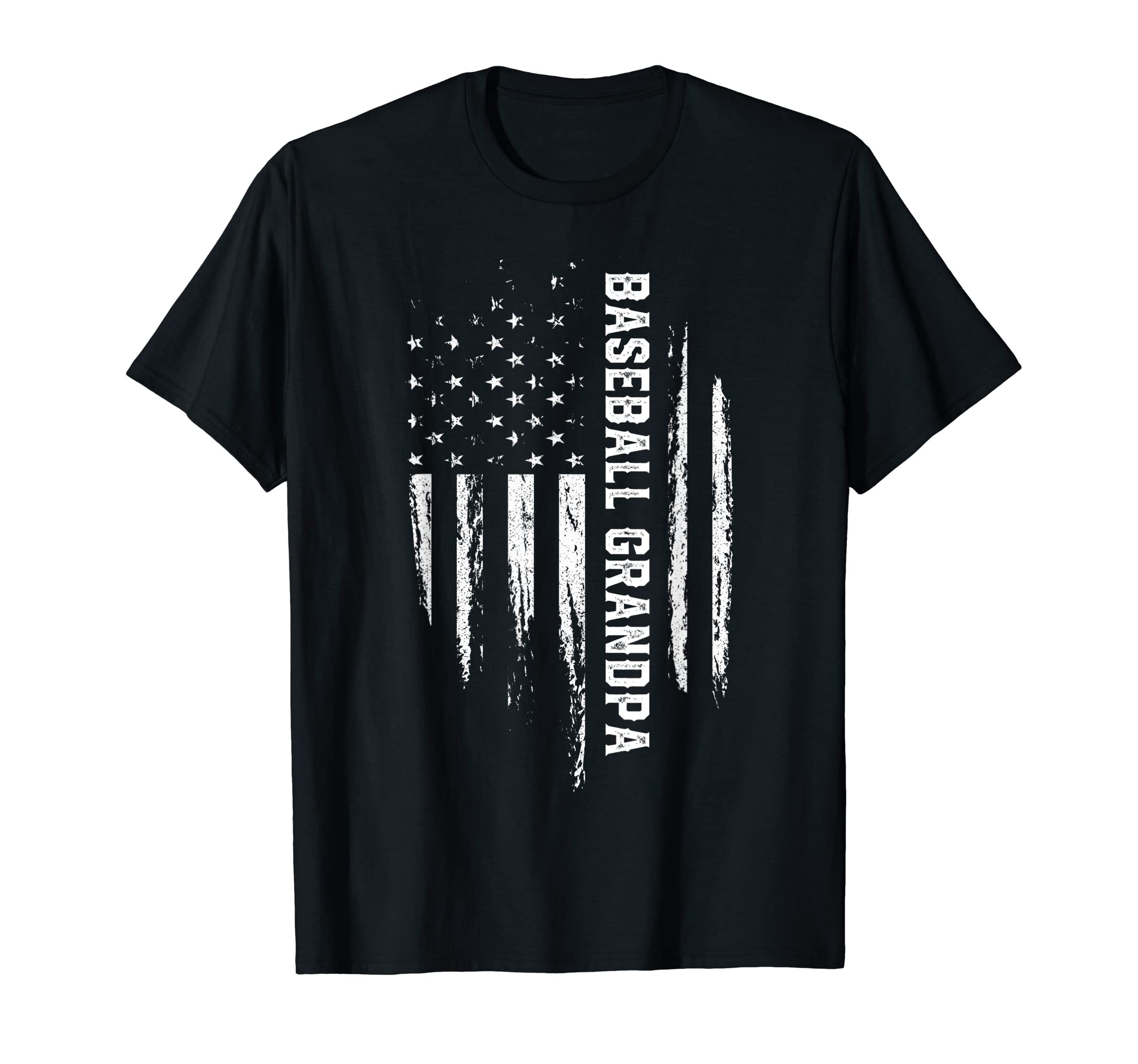 Baseball Grandpa American Flag T-Shirt - Aesthetic Graphic for Adults - T-Shirt, Sweatshirt, Hoodie