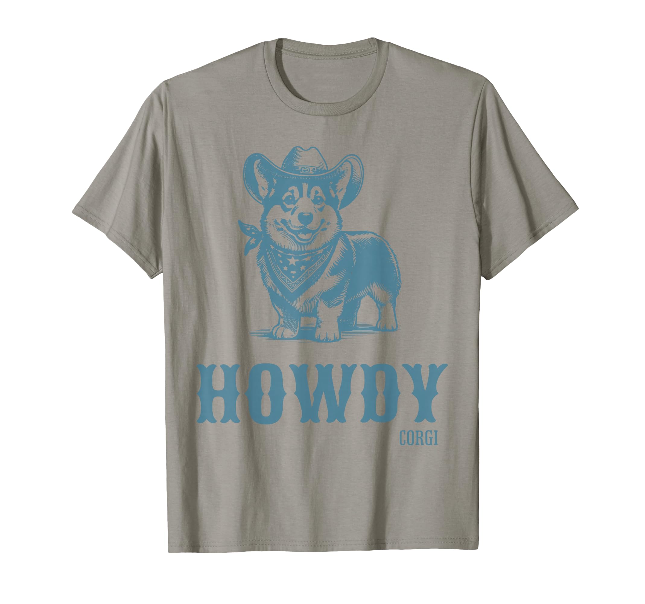 Howdy Corgi Cowboy Western Country T-Shirt - Minimalist Print Unisex - T-Shirt, Sweatshirt, Hoodie