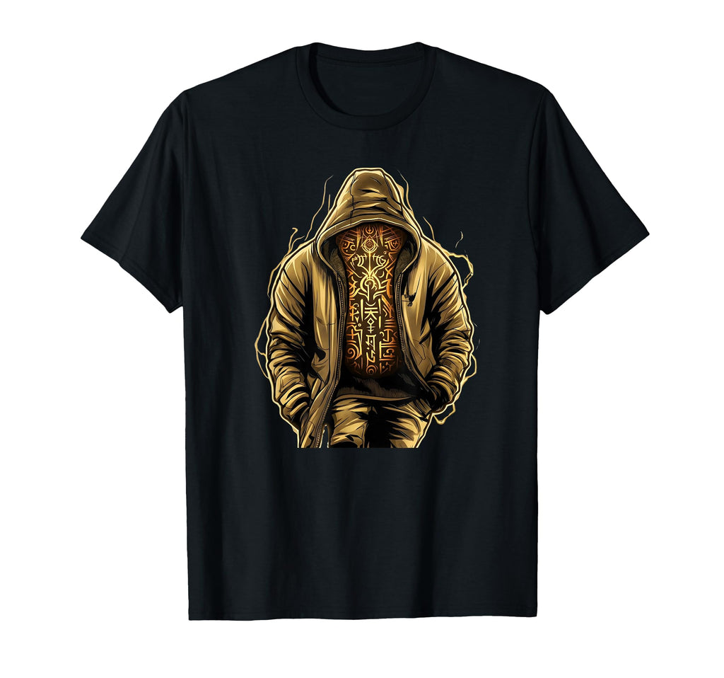 Hip Hop Golden Runes Hoodie - Novelty Apparel Unisex - T-Shirt, Sweatshirt, Hoodie