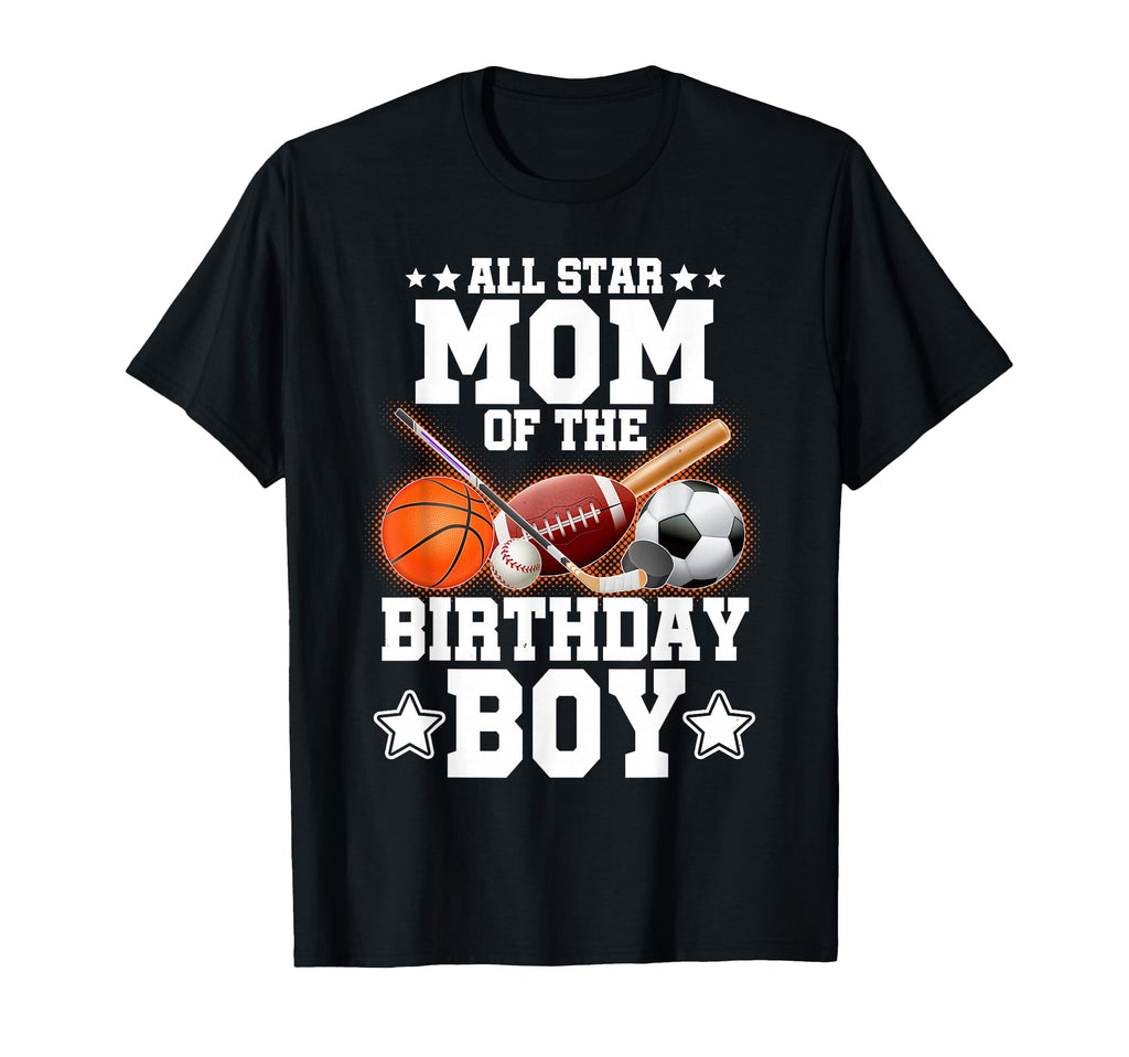 All Star Mom Birthday Basketball T-Shirt - Custom Art Print for Adults - T-Shirt, Sweatshirt, Hoodie