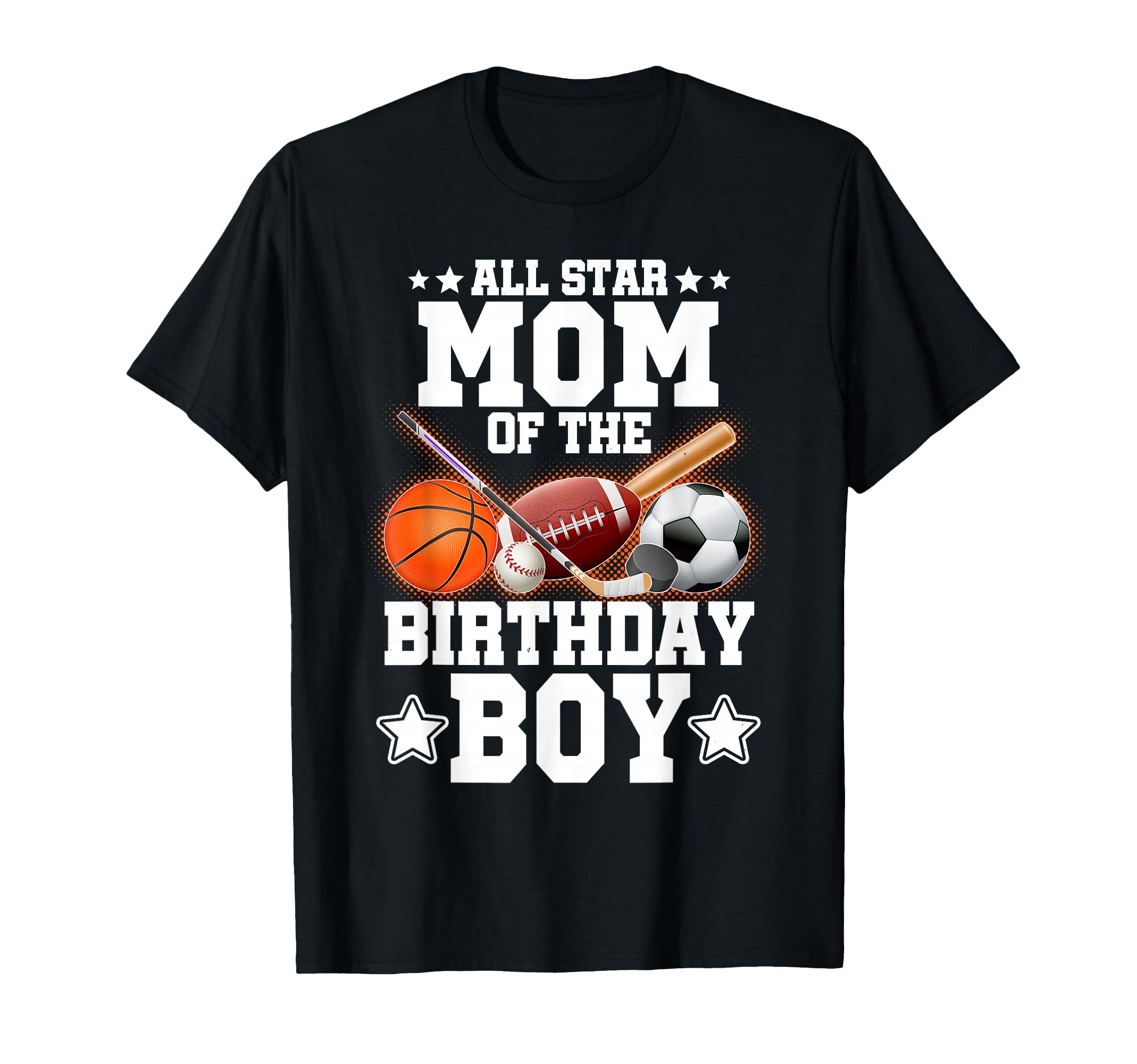 All Star Mom Birthday Basketball T-Shirt - Custom Art Print for Adults - T-Shirt, Sweatshirt, Hoodie