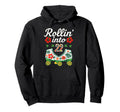 Roller Skate Floral Rollin Into 22 Art Hoodie - Trendy Graphic Unisex - T-Shirt, Sweatshirt, Hoodie