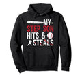My Stepson Baseball Stepdad Baseball Hoodie - Aesthetic Graphic Men Women - T-Shirt, Sweatshirt, Hoodie