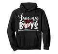 Love My Baseball Mom Baseball Player Hoodie - Custom Art Print Men Women - T-Shirt, Sweatshirt, Hoodie