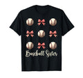 Baseball Sister Funny Coquette Bow T-Shirt - Minimalist Print for Adults - T-Shirt, Sweatshirt, Hoodie