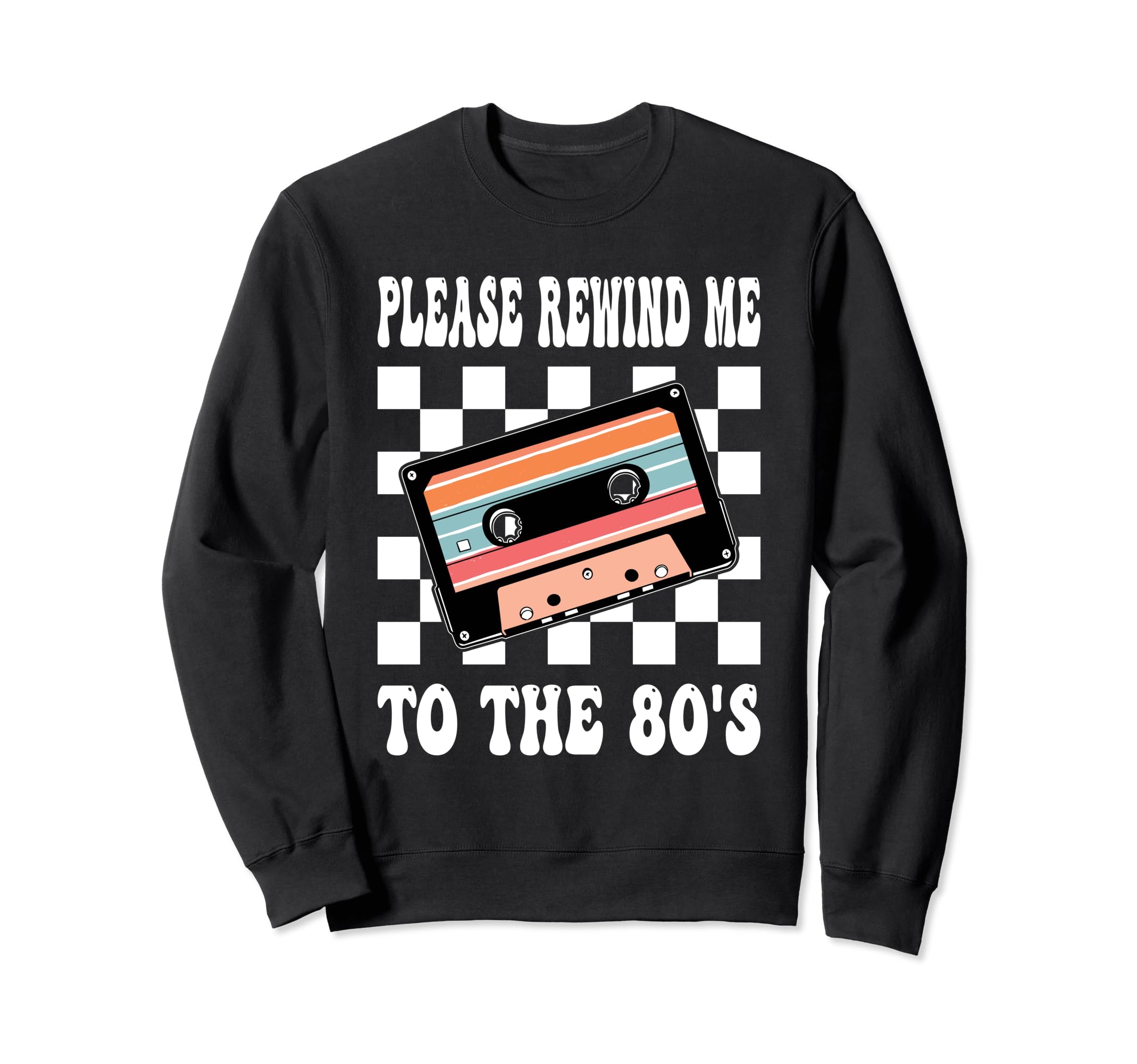 Mixtape 80 S Cassette Tape Sweatshirt - Graphic Print for Adults - T-Shirt, Sweatshirt, Hoodie