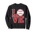 Love Softball Baseball American Sweatshirt - Trendy Graphic for Adults - T-Shirt, Sweatshirt, Hoodie