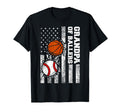Grandpa Ballers Usa Flag Baseball T-Shirt - Trendy Graphic for Adults - T-Shirt, Sweatshirt, Hoodie