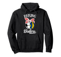 Raising Ballers Volleyball Soccer Hoodie - Fun Novelty Design Men Women - T-Shirt, Sweatshirt, Hoodie