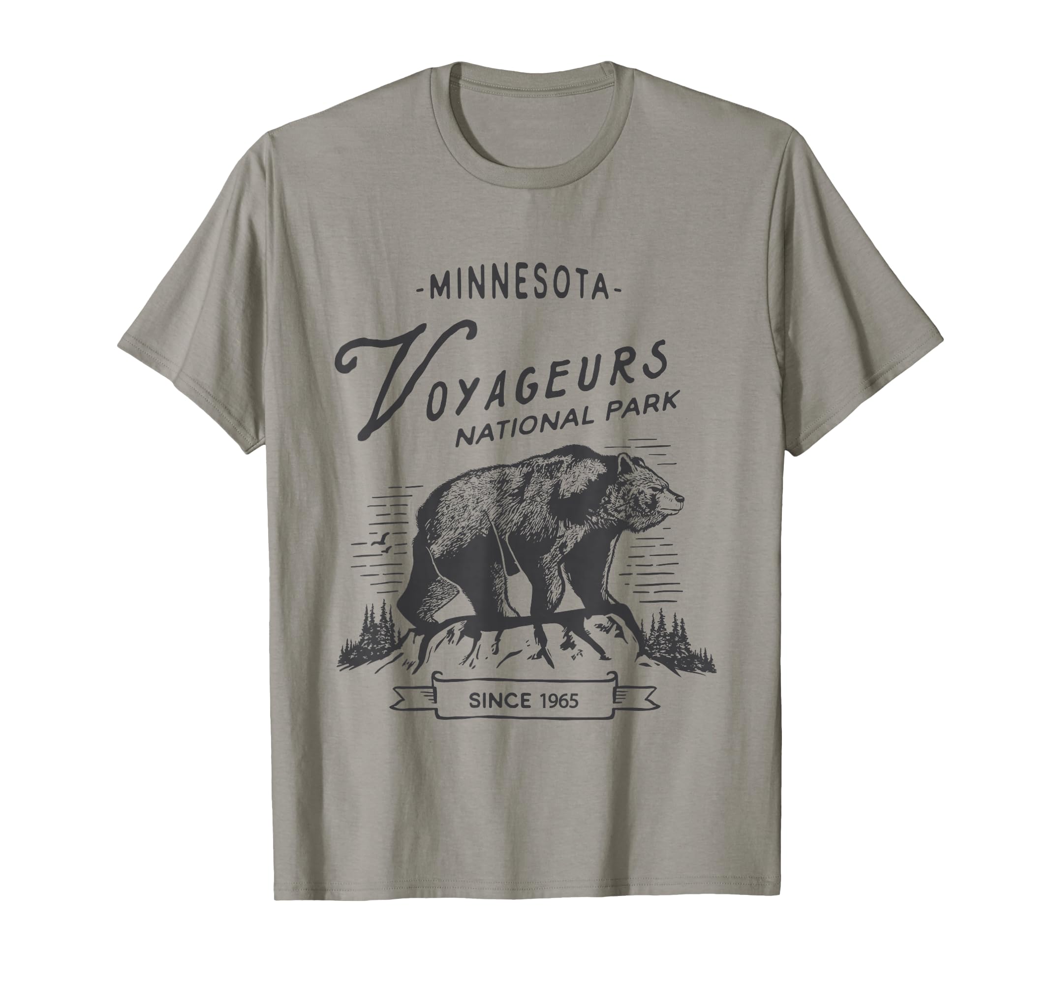Voyageurs National Park Bear Minnesota T-Shirt - Trendy Graphic Unisex - T-Shirt, Sweatshirt, Hoodie