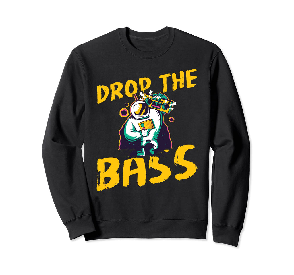 Boombox 80S Hip Hop Cassette Drop Sweatshirt - Minimalist Print for Adults - T-Shirt, Sweatshirt, Hoodie