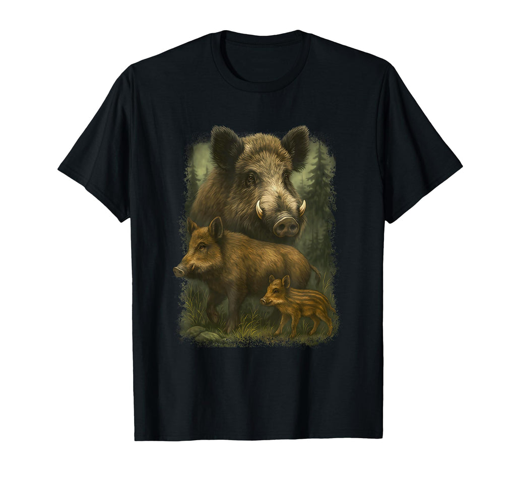 Boar 90S Hunter Nature Wildlife Art T-Shirt - Minimalist Print for Adults - T-Shirt, Sweatshirt, Hoodie