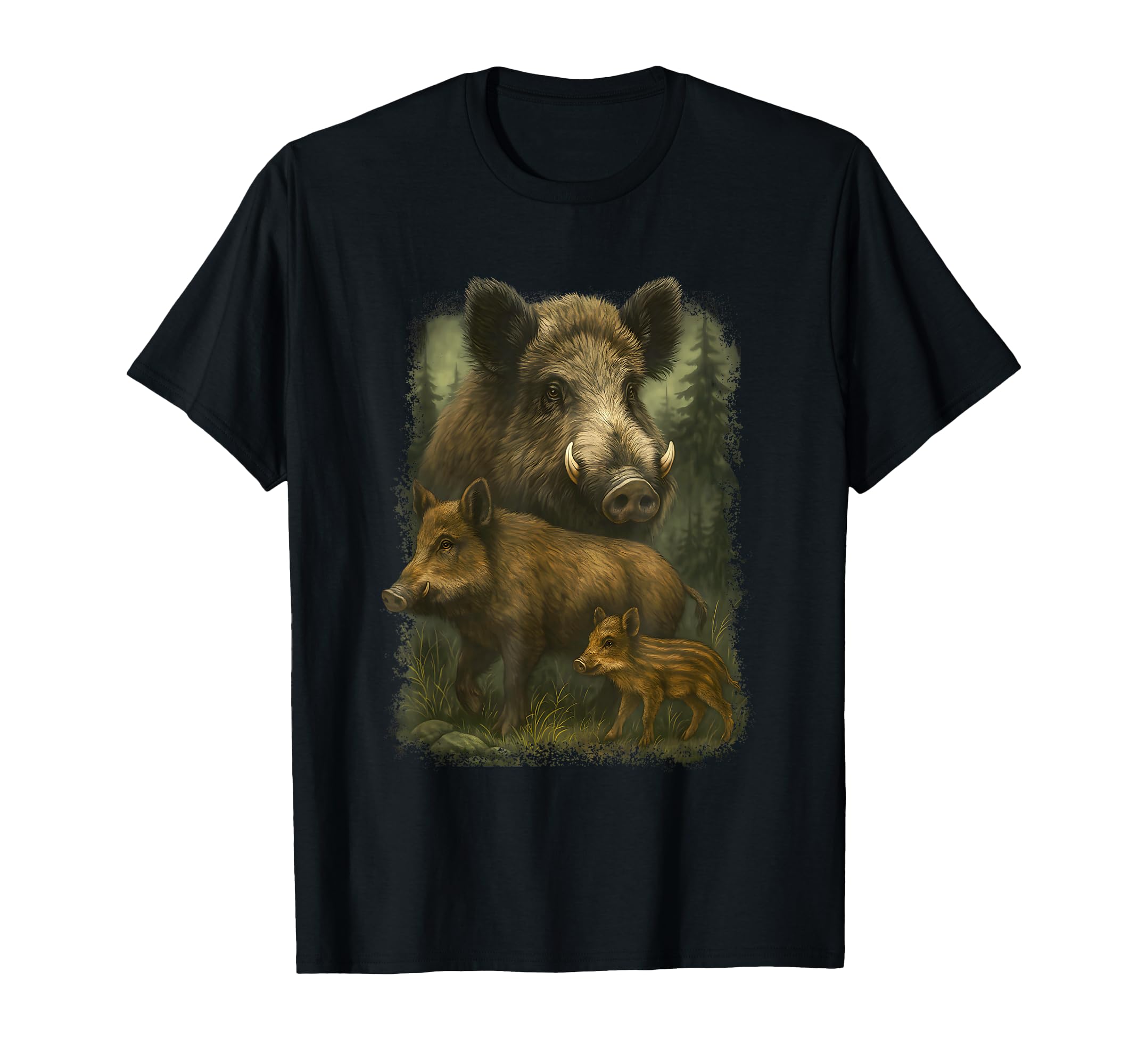 Boar 90S Hunter Nature Wildlife Art T-Shirt - Minimalist Print for Adults - T-Shirt, Sweatshirt, Hoodie
