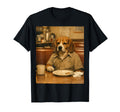 Funny Sad Dog Diner Animal Meme T-Shirt - Aesthetic Graphic Unisex - T-Shirt, Sweatshirt, Hoodie