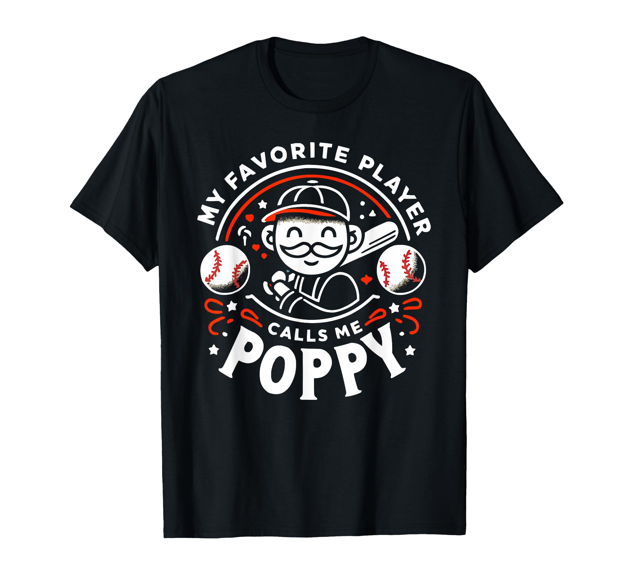 Baseball Grandpa Grandfather Gramps T-Shirt - Novelty Apparel for Adults - T-Shirt, Sweatshirt, Hoodie