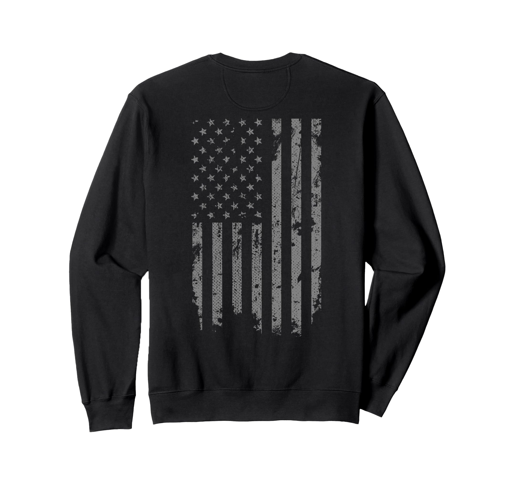 Distressed American Flag Sweatshirt - Trendy Graphic Men Women - T-Shirt, Sweatshirt, Hoodie
