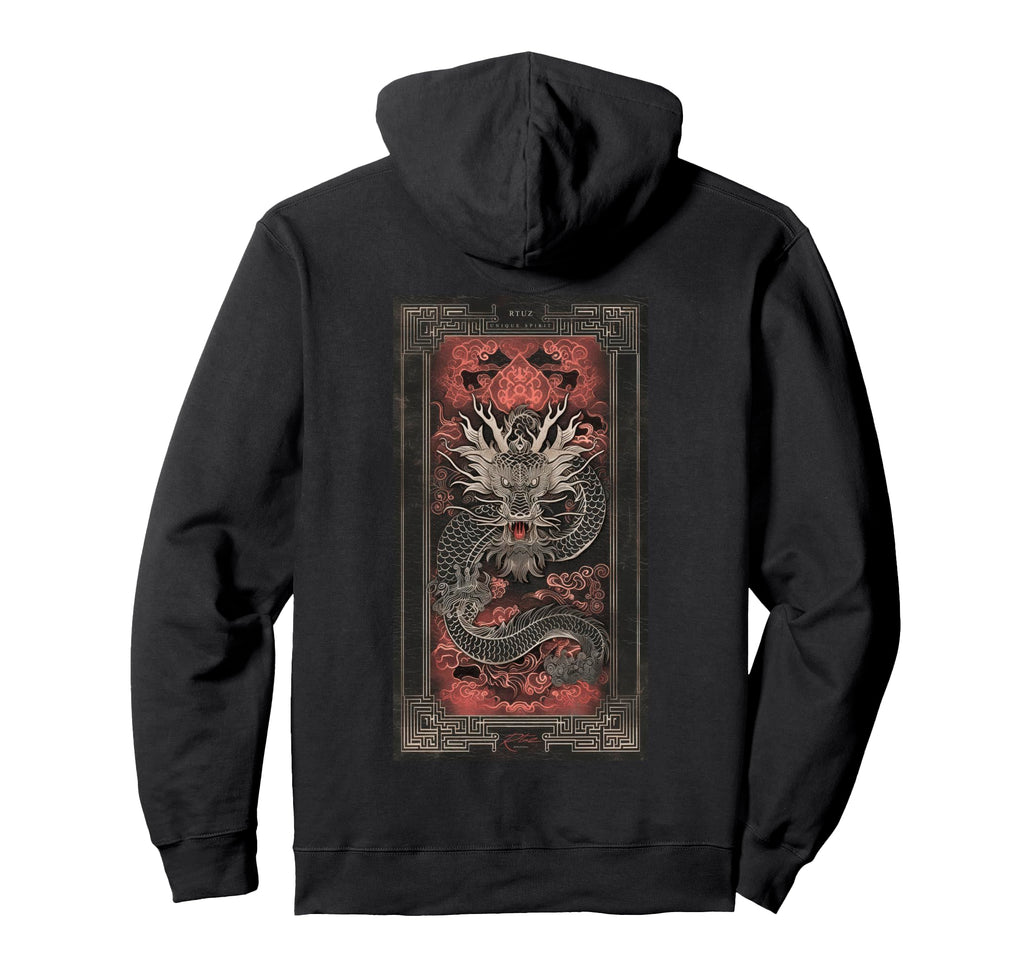 Aesthetic Back Dragon Y2K Streetwear Hoodie - Streetwear Style for Adults - T-Shirt, Sweatshirt, Hoodie