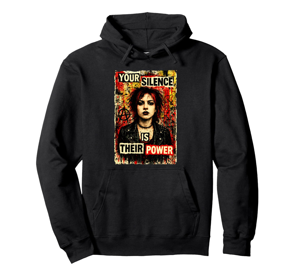 Punk 90S Grunge Urban Street Art Distressed Hoodie - Novelty Apparel Unisex - T-Shirt, Sweatshirt, Hoodie