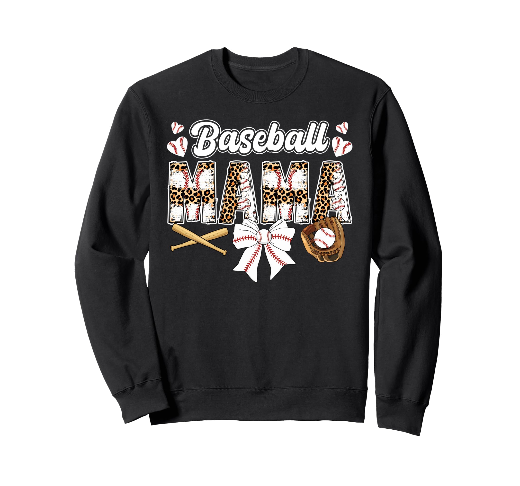Baseball Mama Coquette Baseball Mom Sweatshirt - Graphic Print Men Women - T-Shirt, Sweatshirt, Hoodie