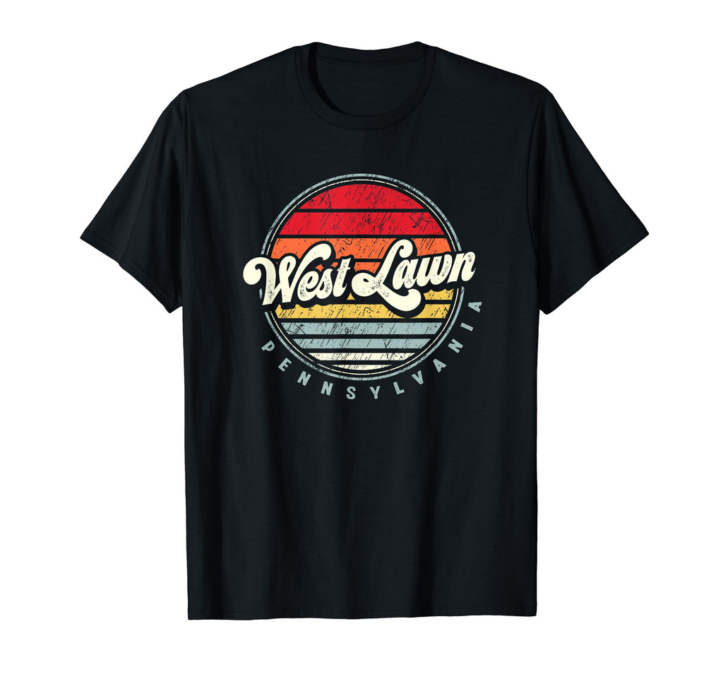 West Lawn Home State 70S Sunset T-Shirt - Casual Everyday Wear Men Women - T-Shirt, Sweatshirt, Hoodie