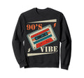 90S Vibes 90S Hip Hop Cassette Sweatshirt - Custom Art Print for Adults - T-Shirt, Sweatshirt, Hoodie