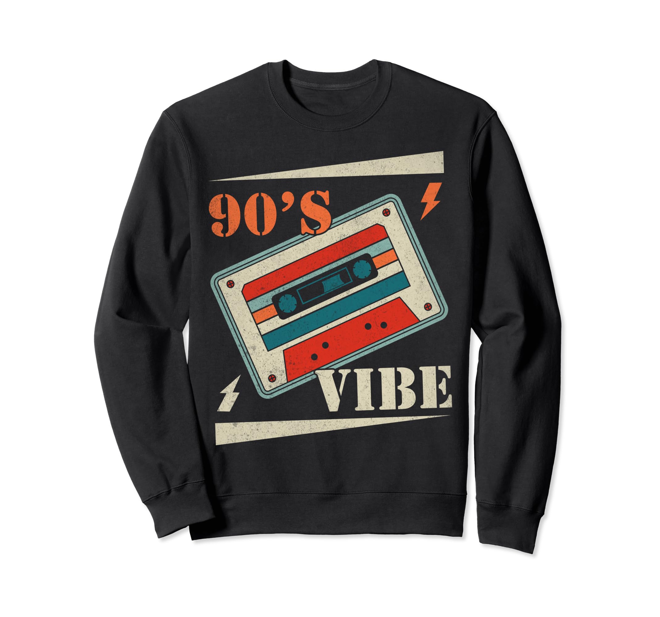 90S Vibes 90S Hip Hop Cassette Sweatshirt - Custom Art Print for Adults - T-Shirt, Sweatshirt, Hoodie