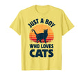 Cat Just Who Loves Cats Sunset T-Shirt - Aesthetic Graphic for Adults - T-Shirt, Sweatshirt, Hoodie