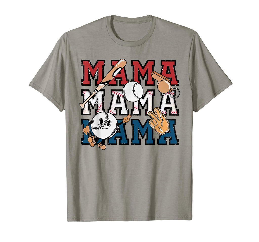 Baseball Mom Baseball Mama Game Day T-Shirt - Casual Everyday Wear Unisex - T-Shirt, Sweatshirt, Hoodie
