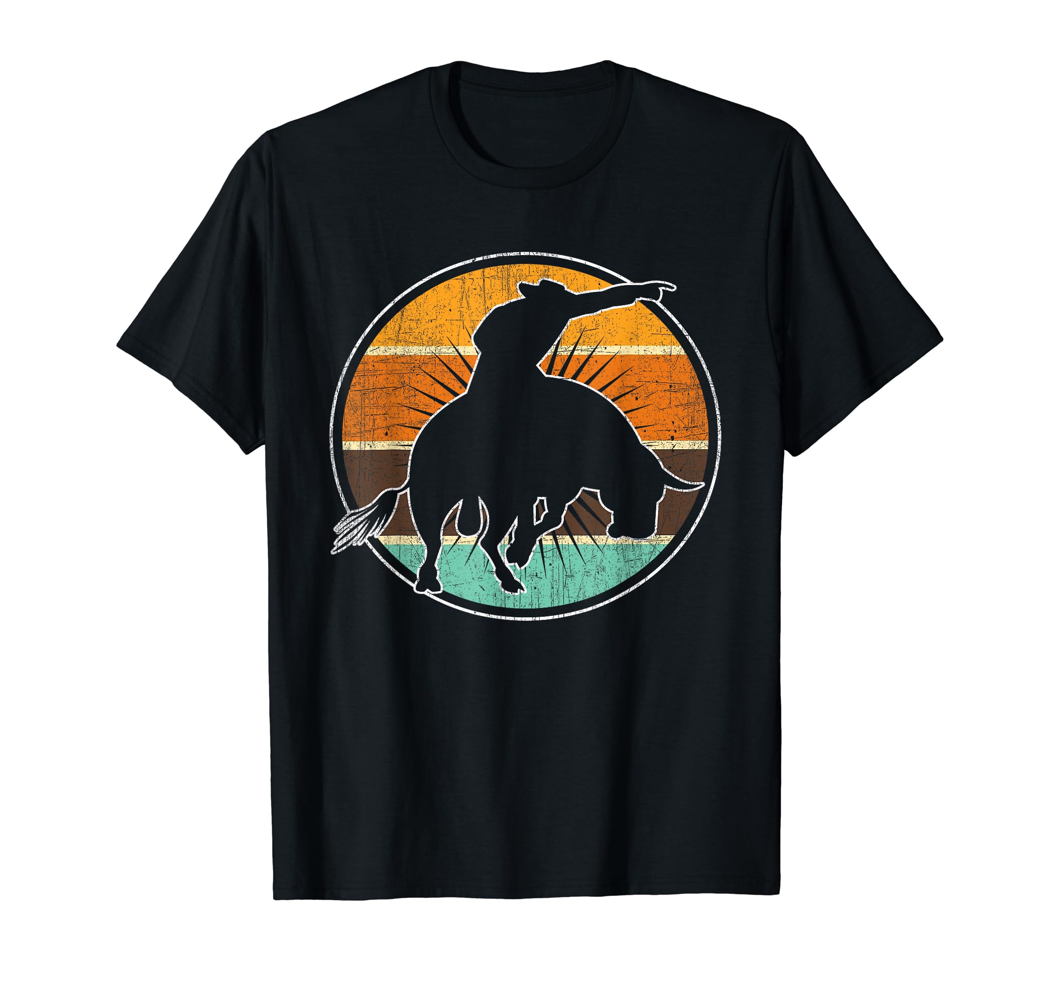Western Bull Riding Ranch Rider Cowboy T-Shirt - Graphic Print for Adults - T-Shirt, Sweatshirt, Hoodie