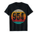 Distressed Sunset 954 Area Code T-Shirt - Minimalist Print Unisex - T-Shirt, Sweatshirt, Hoodie