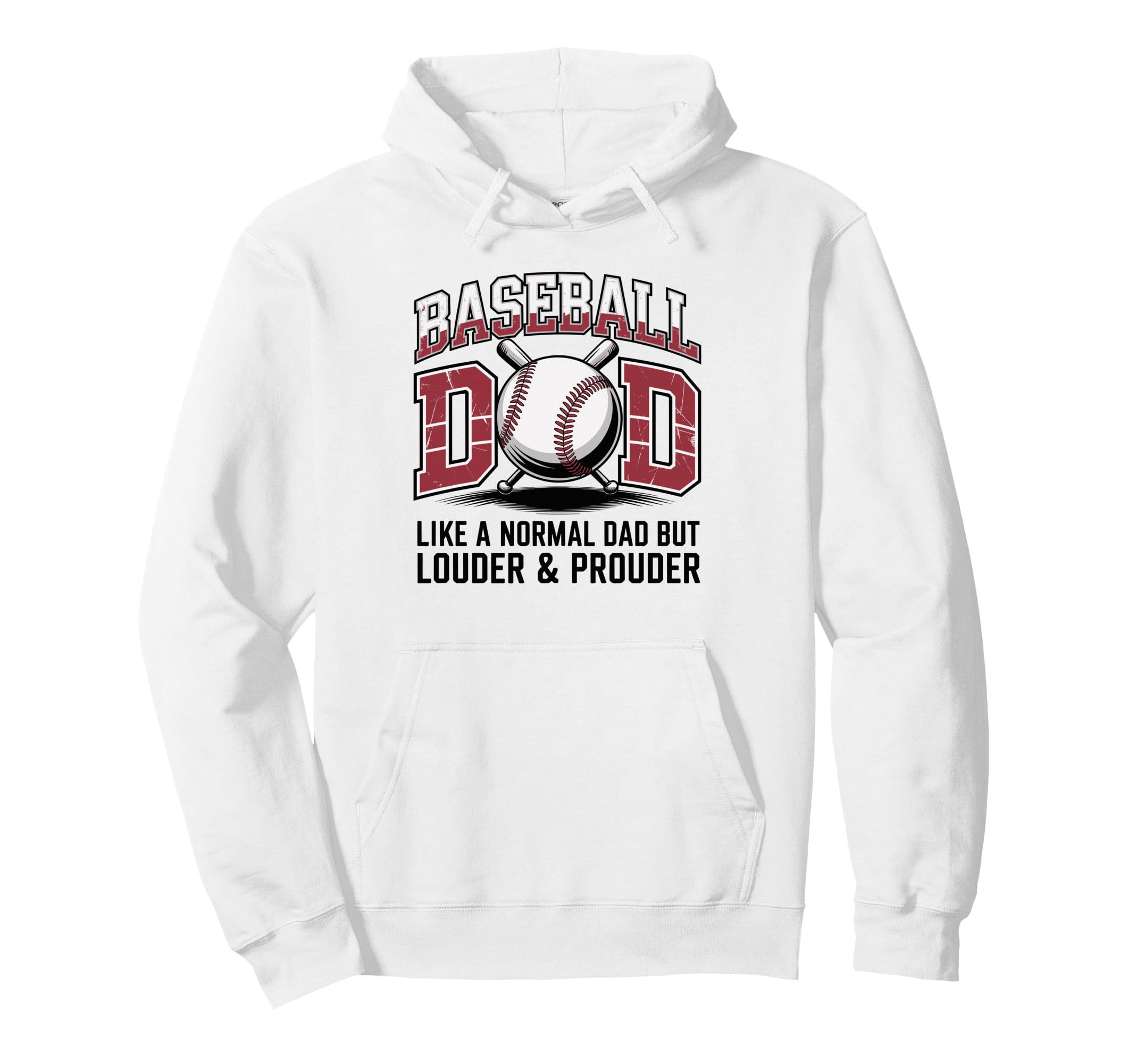 Baseball Dad Like Normal Dad But Louder Hoodie - Fun Novelty Design Unisex - T-Shirt, Sweatshirt, Hoodie