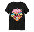 Ice Cream Baseball Mama Sports Mom Tri T-Shirt - Trendy Graphic for Adults - T-Shirt, Sweatshirt, Hoodie