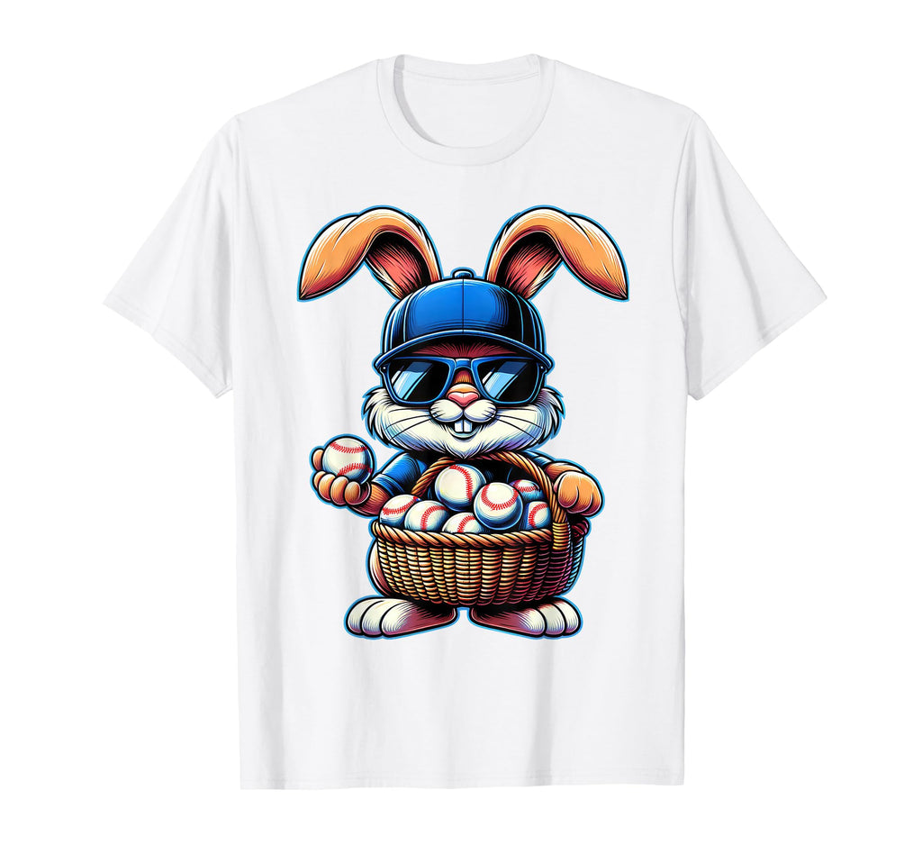 Happy Easter Baseball Easter Bunny T-Shirt - Aesthetic Graphic for Adults - T-Shirt, Sweatshirt, Hoodie