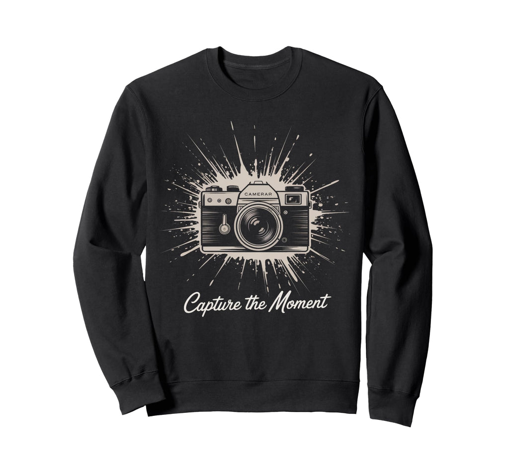 Capture Moment Camera Photography Art Sweatshirt - Trendy Graphic Unisex - T-Shirt, Sweatshirt, Hoodie