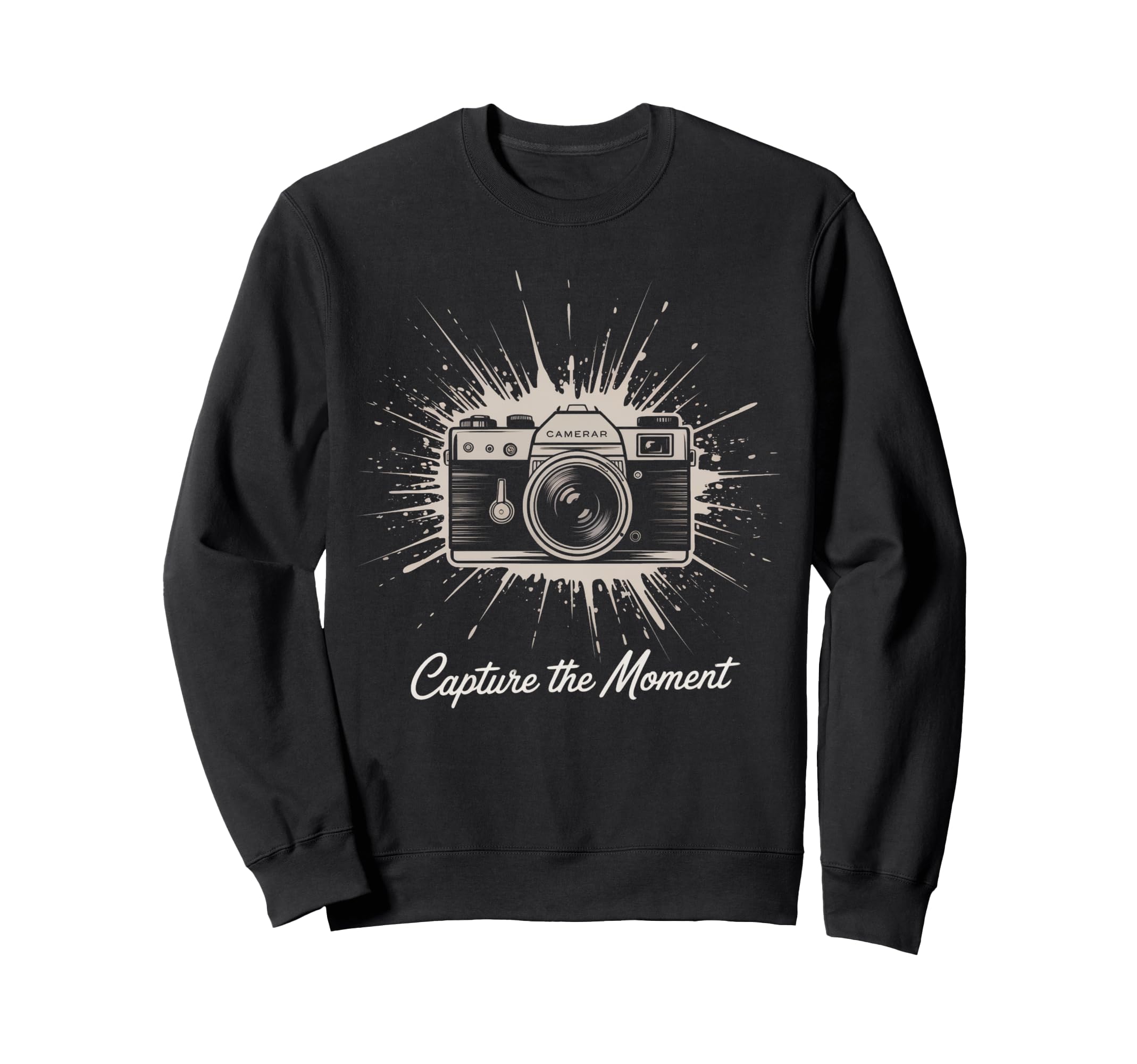 Capture Moment Camera Photography Art Sweatshirt - Trendy Graphic Unisex - T-Shirt, Sweatshirt, Hoodie