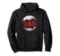 Baseball Dad Happy Fathers Day Proud Hoodie - Custom Art Print for Adults - T-Shirt, Sweatshirt, Hoodie