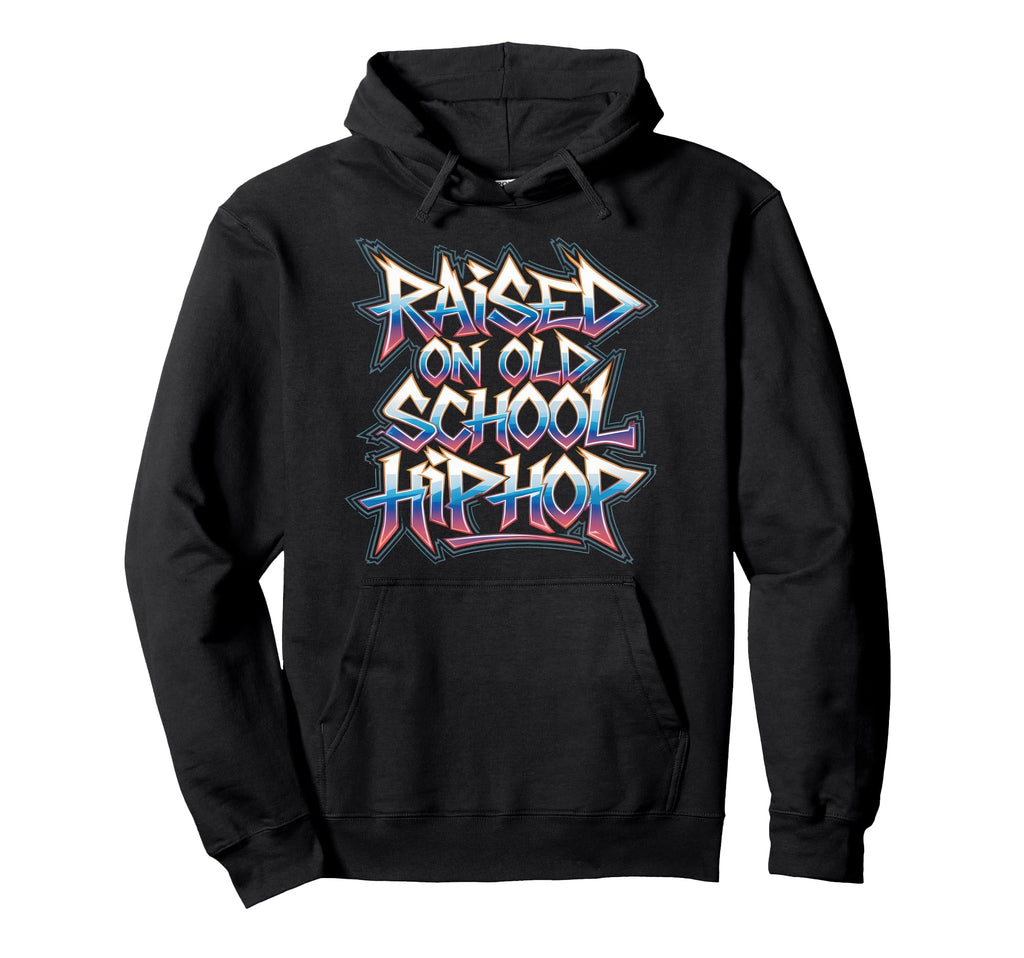 Raised Old School Hip Hop Cassette Hoodie - Trendy Graphic for Adults - T-Shirt, Sweatshirt, Hoodie