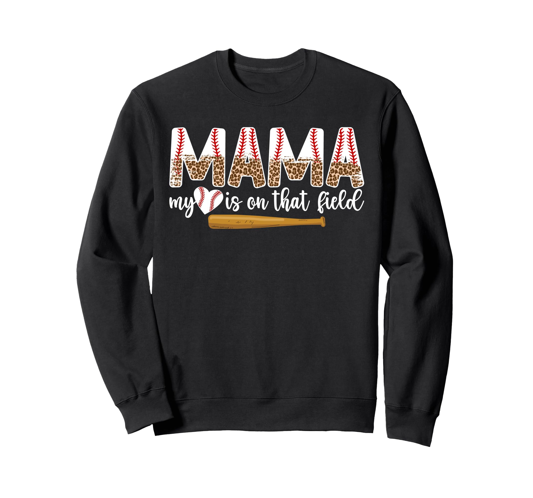 Proud Baseball Mama Baseball Mom Sweatshirt - Fun Novelty Design Unisex - T-Shirt, Sweatshirt, Hoodie