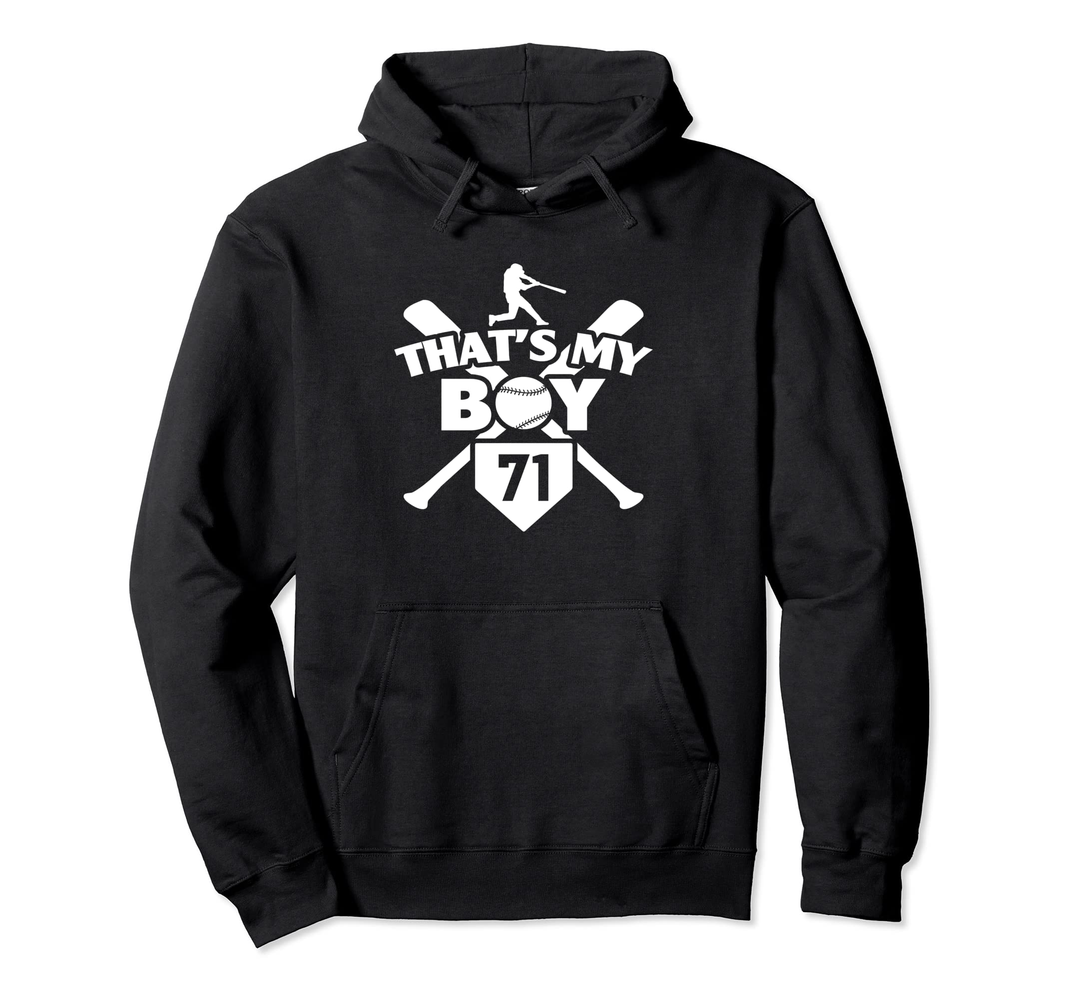 Baseball Mom Dad Thats My 71 Hoodie - Aesthetic Graphic for Adults - T-Shirt, Sweatshirt, Hoodie