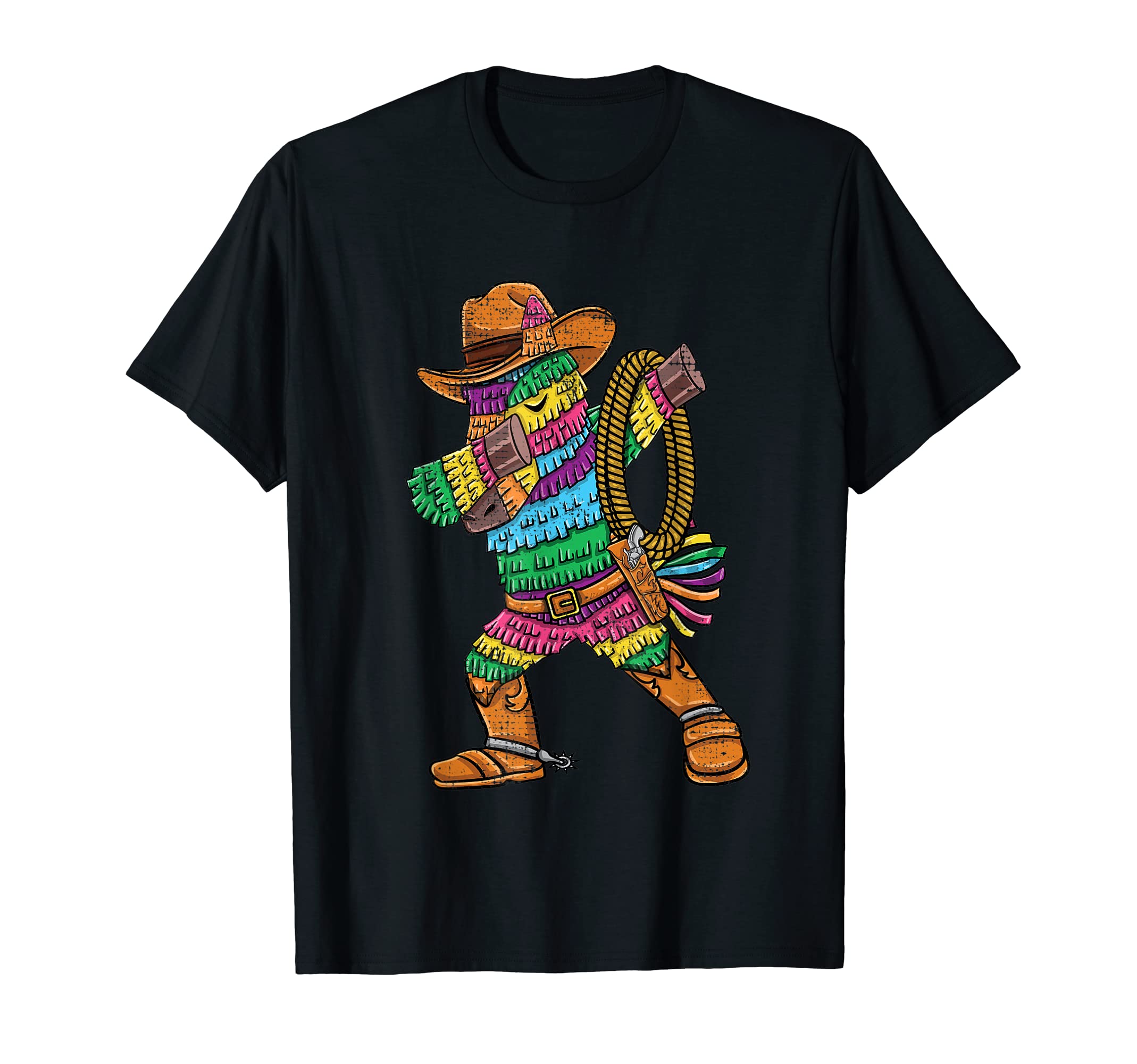 Dabbing Cowboy Pinata T-Shirt - Minimalist Print for Adults - T-Shirt, Sweatshirt, Hoodie