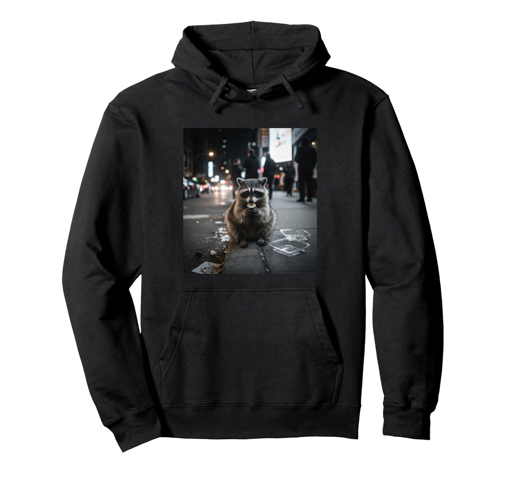 Sidewalk Sushi Funny Raccoon Meme Animal Hoodie - Aesthetic Graphic Unisex - T-Shirt, Sweatshirt, Hoodie