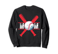Baseball Mom Red Sweatshirt - Streetwear Style Men Women - T-Shirt, Sweatshirt, Hoodie