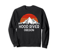 Hood River Oregon Usa Mountains Sweatshirt - Minimalist Print for Adults - T-Shirt, Sweatshirt, Hoodie