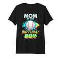 Mom Birthday Baseball Matching Colorful Tri T-Shirt - Graphic Print Unisex - T-Shirt, Sweatshirt, Hoodie