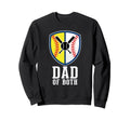 Both Baseball And Softball Dad Proud Sweatshirt - Graphic Print Men Women - T-Shirt, Sweatshirt, Hoodie