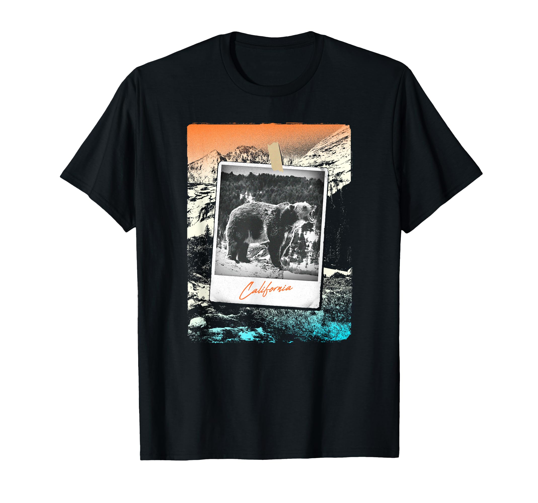 Trendy California Bear Polaroid T-Shirt - Casual Everyday Wear Men Women - T-Shirt, Sweatshirt, Hoodie